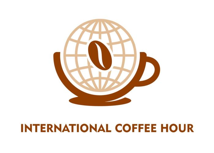 International Coffee Hour (globe in coffee cup graphic)