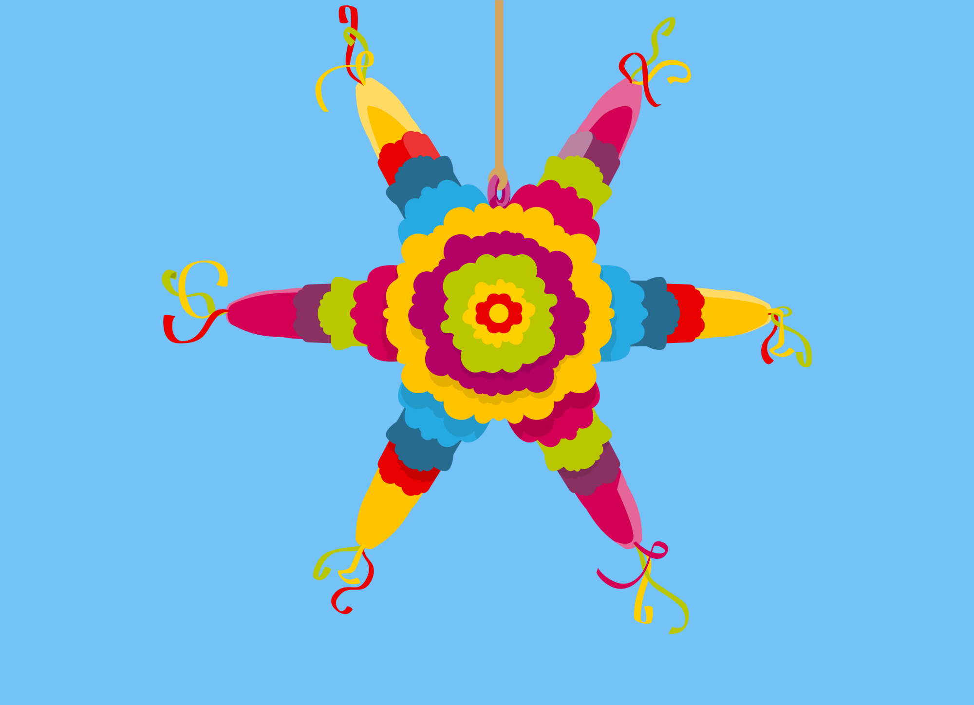 Star shaped pinata