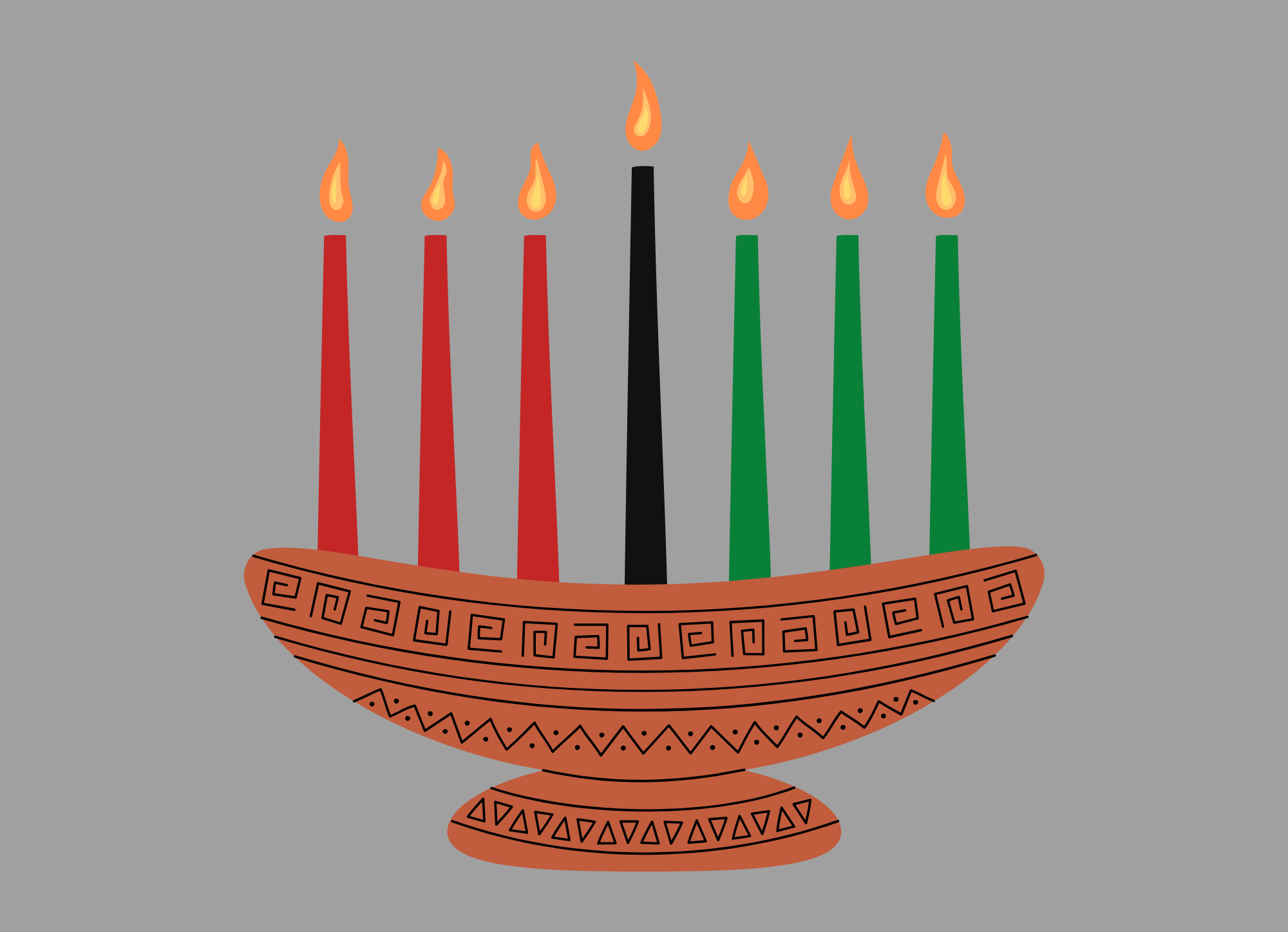 candles in a pot