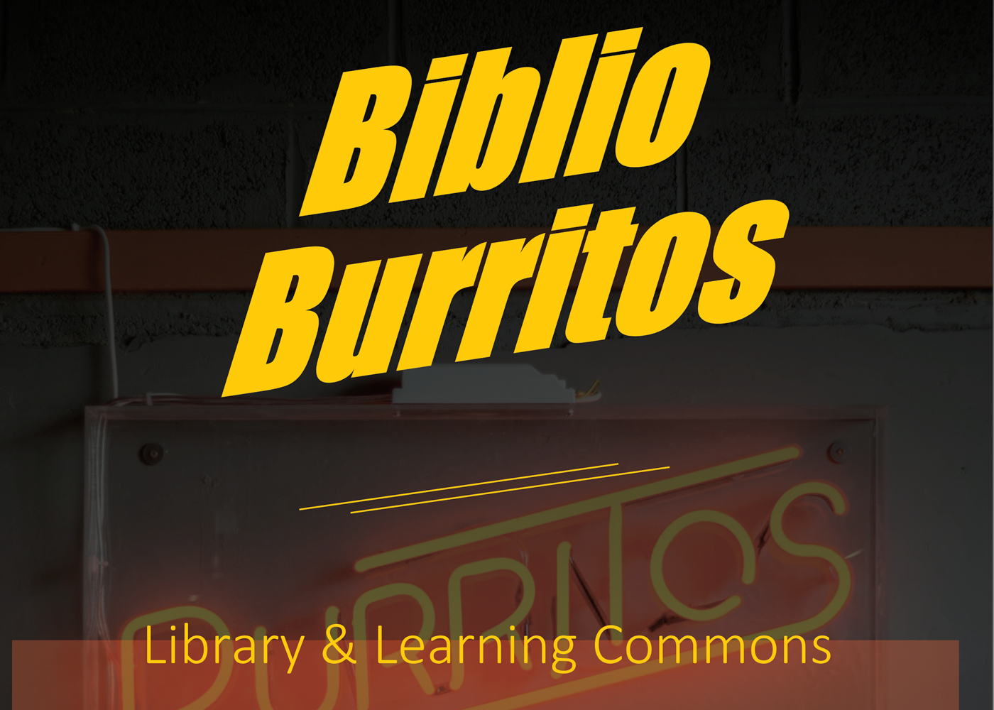 Biblio Burritos - flyer