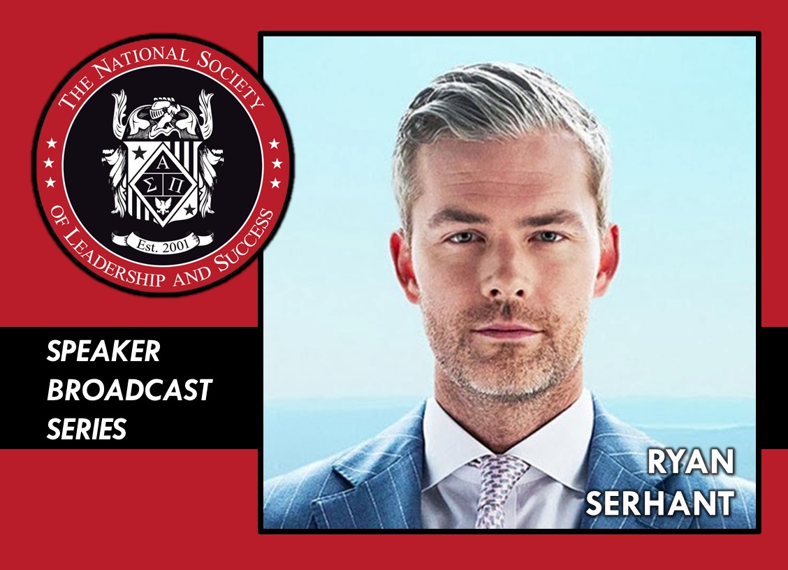 NSLS logo - Ryan Serhant photo - NSLS Speaker Broadcast Series