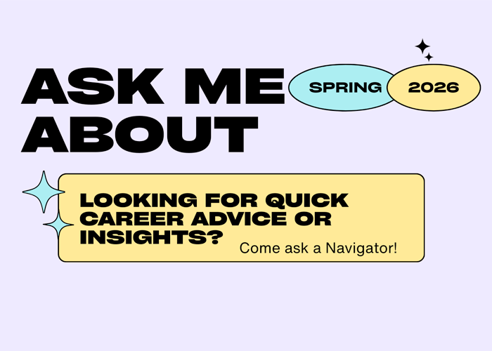 Ask Me About Spring 2026 flyer