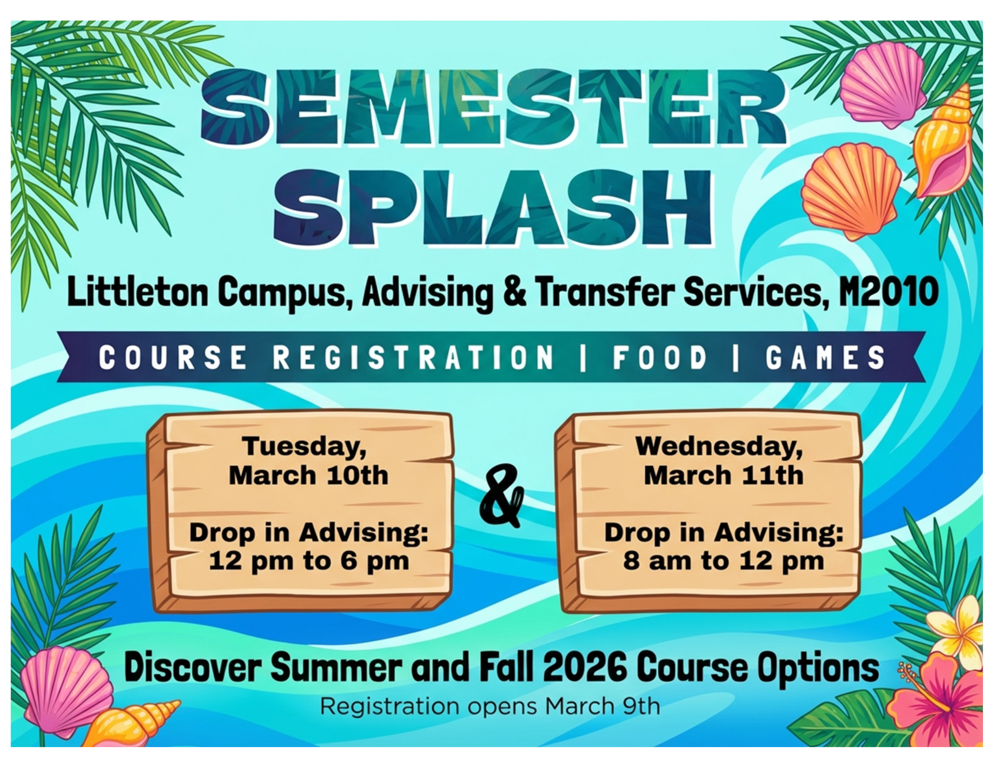 Semester Splash flyer