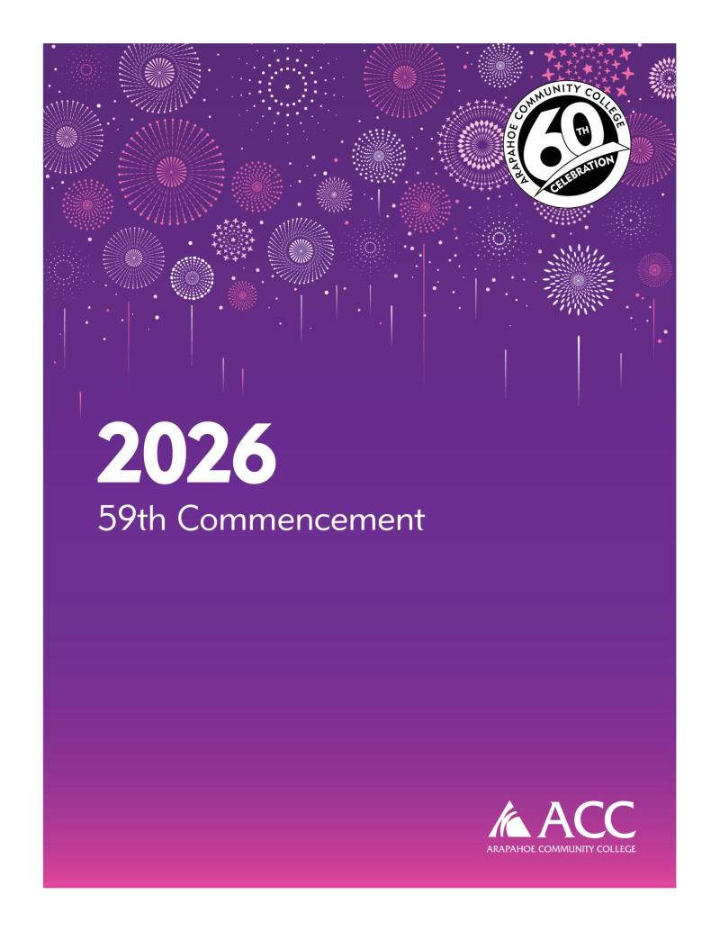 ACC 2026 Commencement Poster sample image