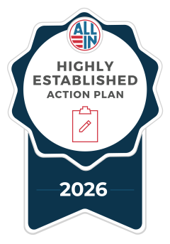 ALL IN Highly Established Action Plan seal