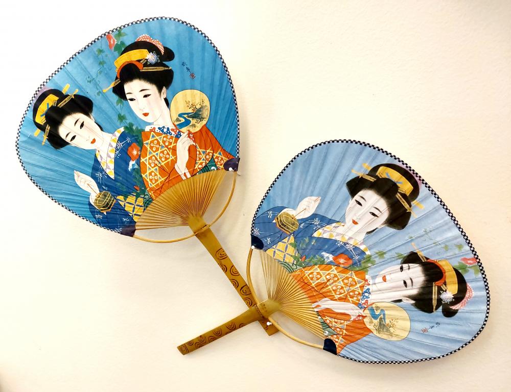 Traditional Hand Painted Fans