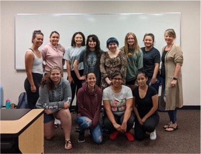 ACC Medical Assisting apprentices pose for a picture in the classroom.