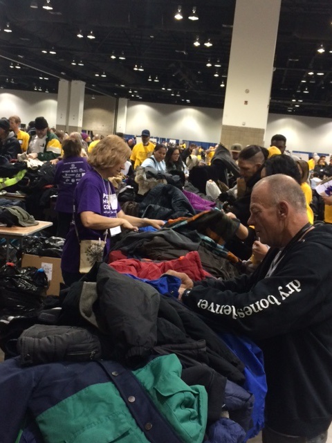ACC coats table at Project Homeless Connect 2019