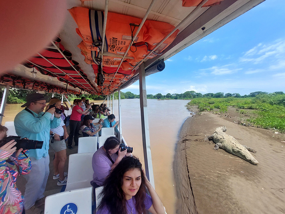 ACC students on a Safari Boat Tour