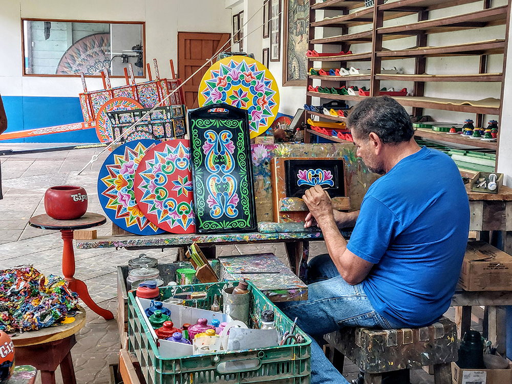 A Sarchi artist with artwork in Costa Rica