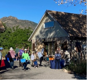 ACC volunteers getting started at the Denver Audubon Center. 