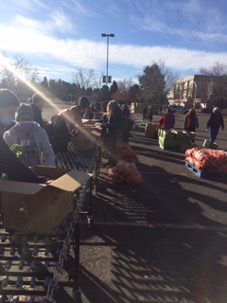 In total, 182 volunteers assembled, filled, and distributed 500 boxes of fresh and shelf-stable food items,  helping to feed 337 families, which included 1,382 individuals.