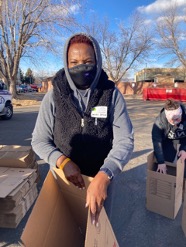 Assistant Director of Systems and Operations in Financial Aid Sandra Redley-Butler was one of 49 enthusiastic ACC volunteers.