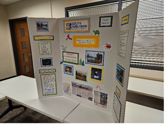 Posters from the Service Learning Poster session at the ACC Littleton Campus.