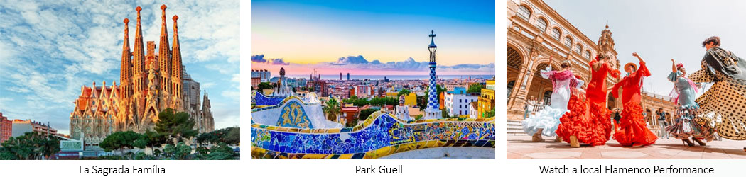 La Sagrada Família - Park Güell - Watch a local Flamenco Performance