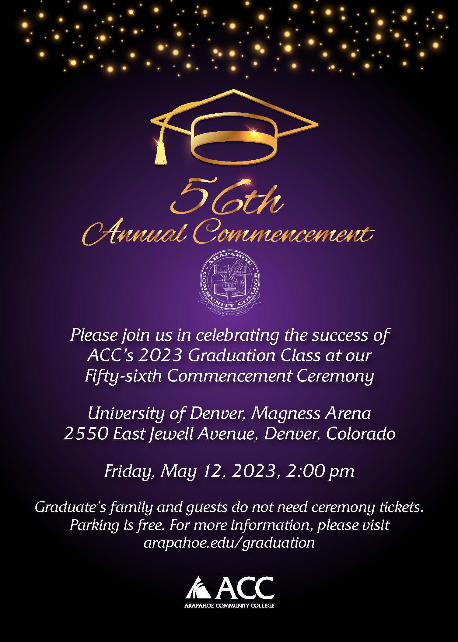56th Commencement 2023 ACC