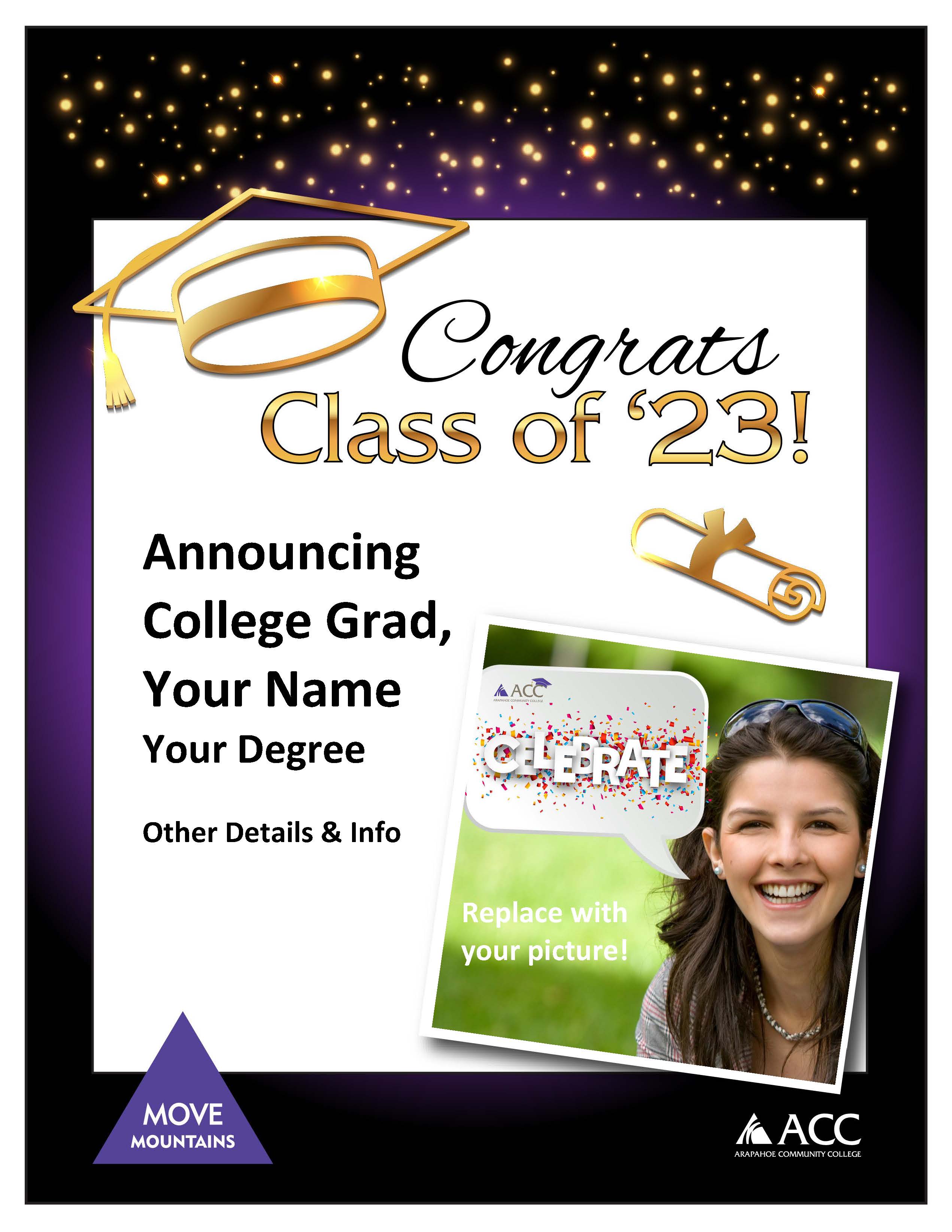 2022 ACC Graduation Poster