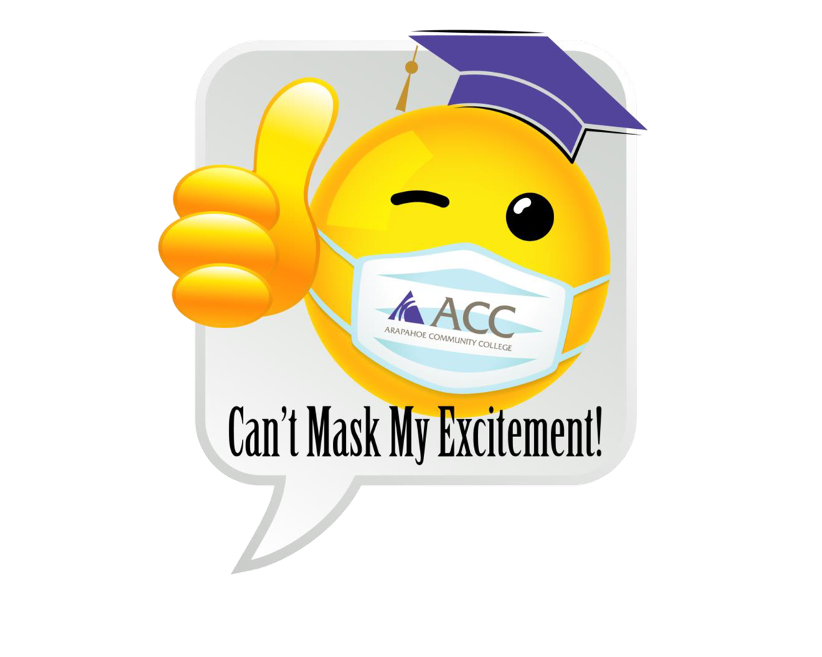 Can't Mask My Excitement - ACC Word Bubble