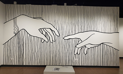 Drawing II CGA mural installation 2020