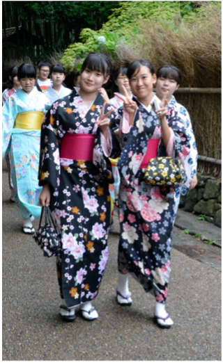 woman in kimono