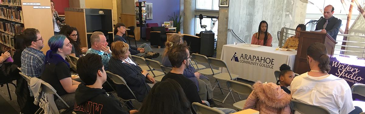 ACC Writers Studio event in the Library & Learning Commons at the Littleton Campus