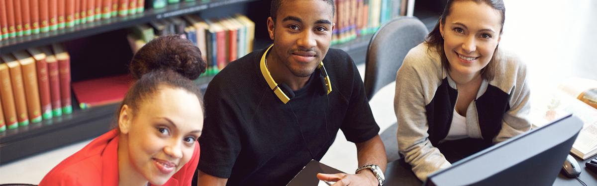Students in the Library