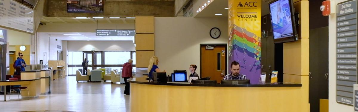 Arapahoe Community College Welcome Center - 2nd floor of the main building at the Littleton Campus