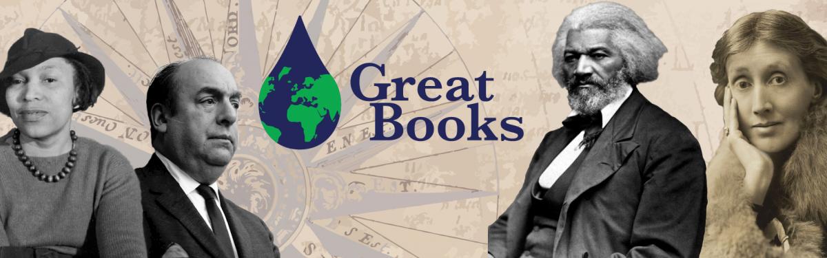 Great Books - logo and historial figures.