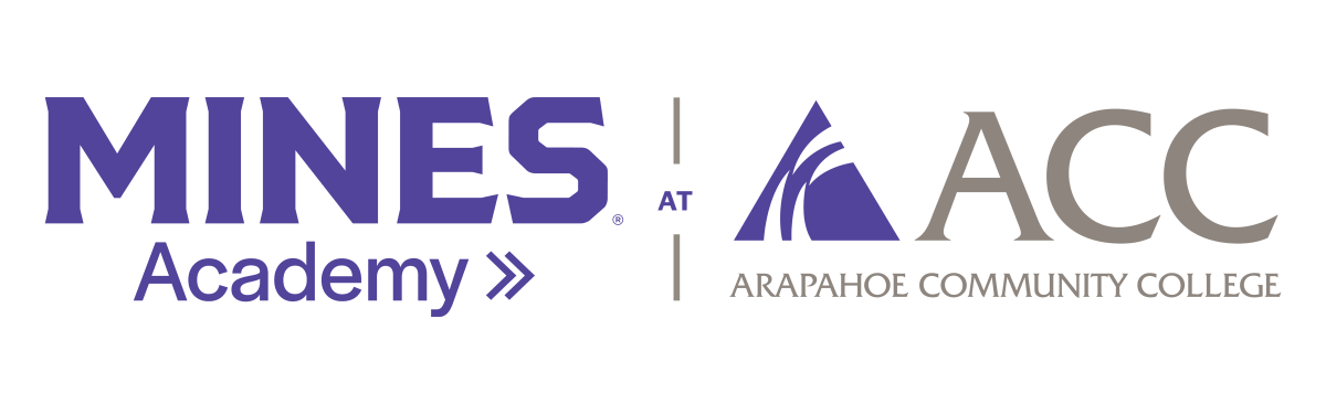Mines Academy logo and ACC logo