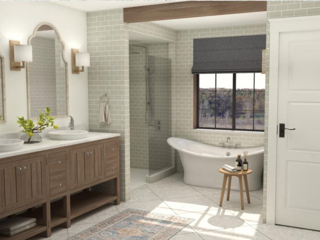 Bathroom design by Dana Hoffman.