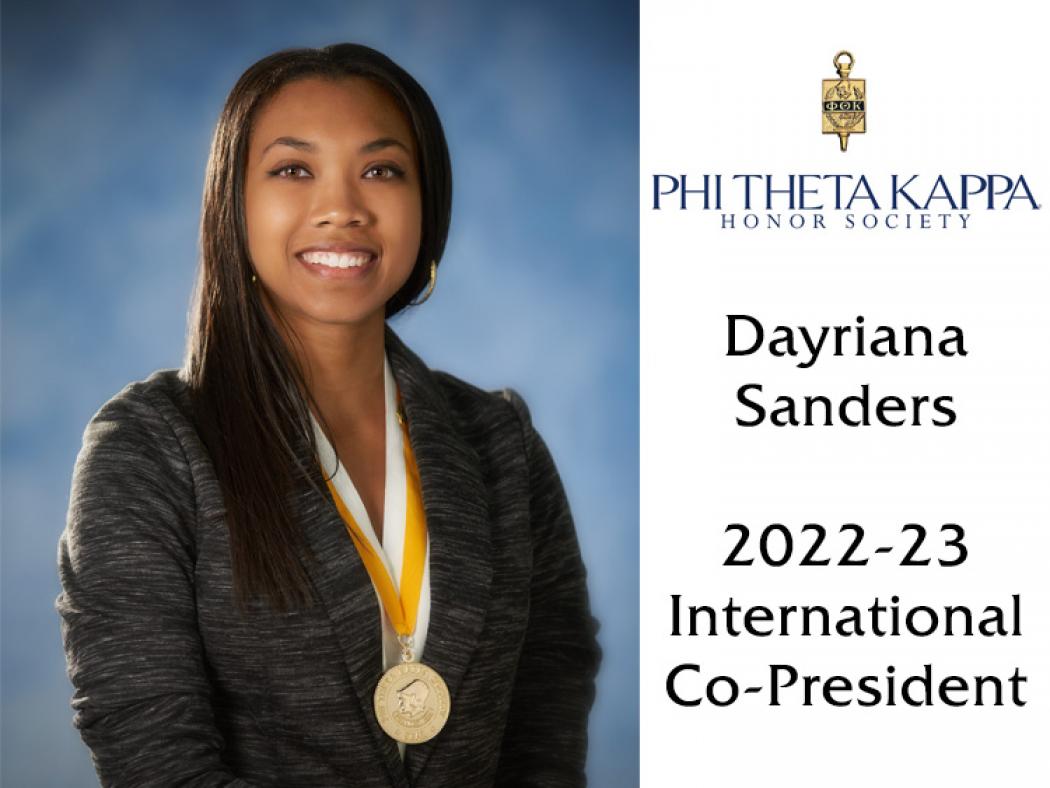 Dayriana Sanders 2022-23 PTK International Co-President