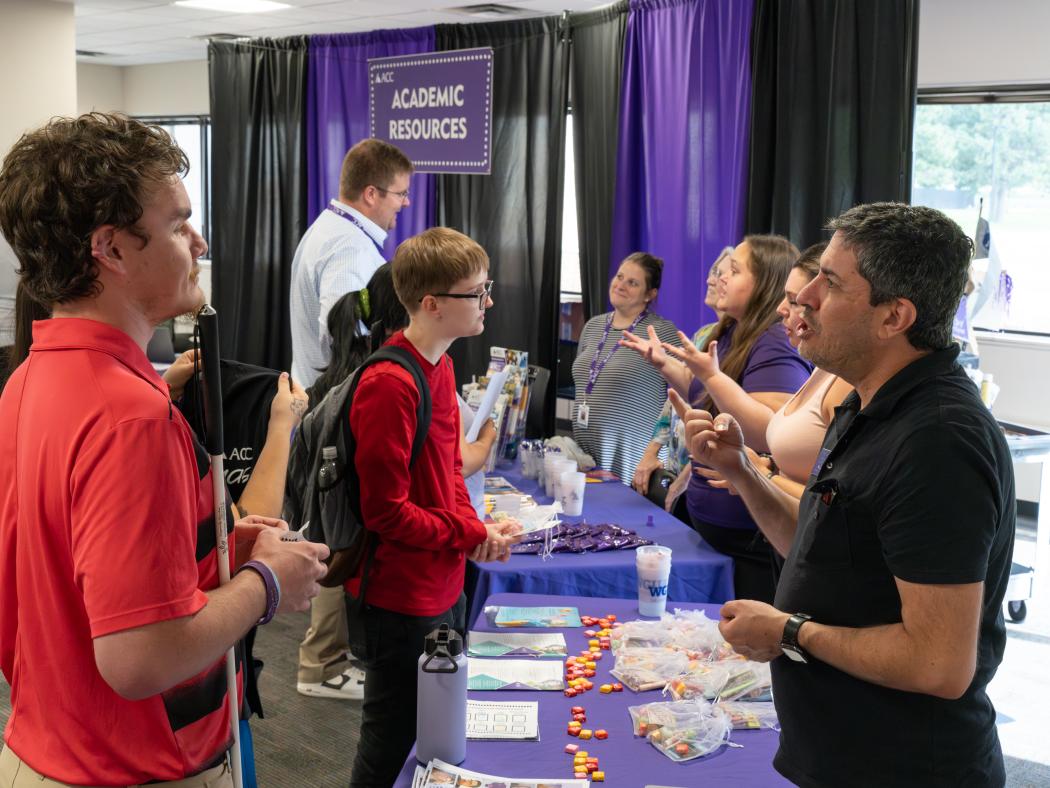 ACC students and staff at First Gen Fest at the Littleton Campus.