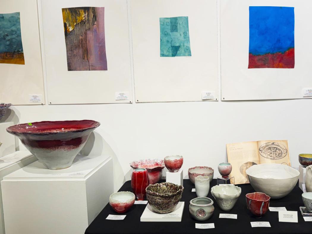 A Collector's Legacy ceramics and artwork on display at the Colorado Gallery of the Arts at the Littleton Campus.