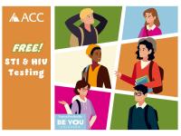 (ACC logo) Free! STI & HIV Testing - Testing provided by: Be You Colorado