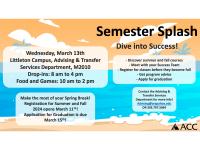 Semester Splash flier