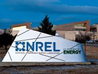NREL sign outside of the NREL building