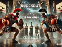 graphic of gladiators playing knockout