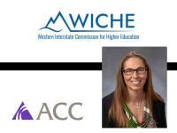 Vicki Aycock, WICHE logo and ACC logo