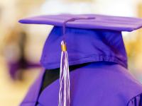 ACC purple graduation caps