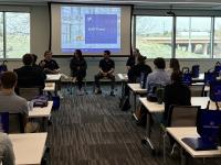 Students from ACC and Red Rocks at a lunch & learn event at Plante Moran Job Shadow event