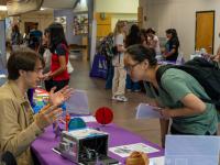ACC students at the Student Involvement and Organization Fair at the Littleton Campus.
