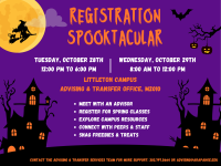 Registration Spooktacular flyer