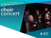 ACC students singing at the Littleton Campus - Choir Concert - ACC logo