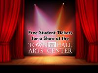 Town Hall Arts Center - red curtains and stage