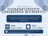 Community Hiring Event flyer