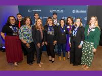 ACC students recognized at CCCS Student Excellence Awards alongside employees from ACC and CCCS.