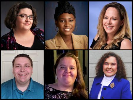 Cara Allen, Tianna Cox-Anderson and Jody Romero (top) | Caleb Christenson and Kim Johnson, and Josephine Thibodeau (bottom)