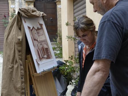 Painting in a Spoleto - Italy 2014