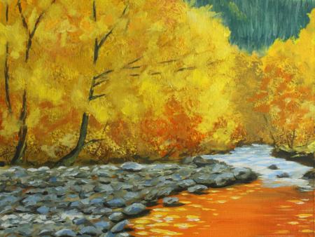 Ryan Hayes - River (Split Complementary Color Study)