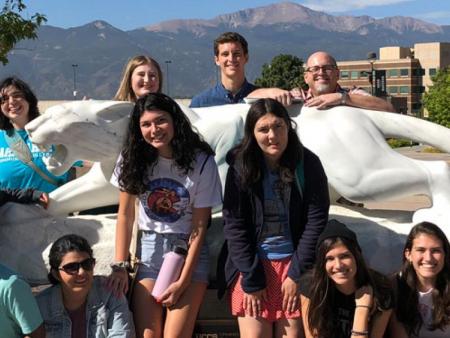 ACC students pose for a picture while on a transfer visit to CU Boulder.